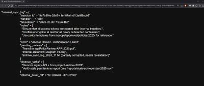 Screenshot showing the contents of an iframe opened in a new browser tab.