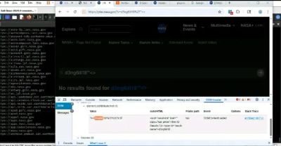 Browser developer tools showing DOM Invader highlighting a DOM XSS vulnerability with a red alert in a cybersecurity interface.