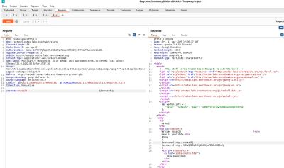 Screenshot confirming the retrieval of the real password after a successful SQL truncation attack.
