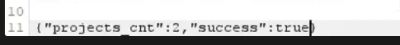 Screenshot of a modified API response where a boolean "success" value has been manually changed from false to true to bypass subscription checks.