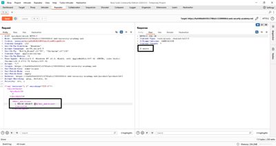 Hackvertor encoding being applied to injection payload response.